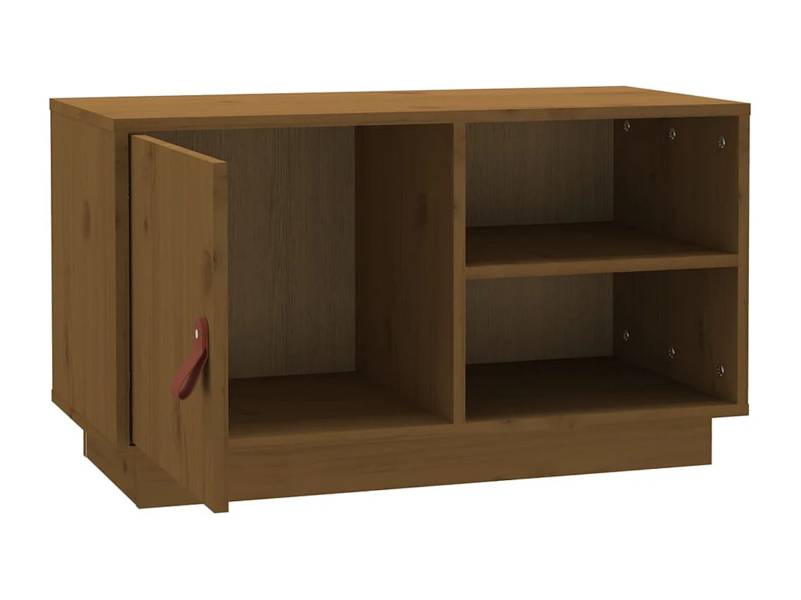 Patricia María  Meuble TV Marron miel 70x34x40 cm Bois de pin massif