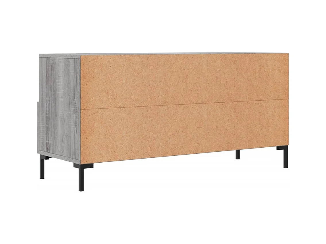 Évreux  Meuble TV sonoma gris 102x36x50 cm bois d'ingénierie