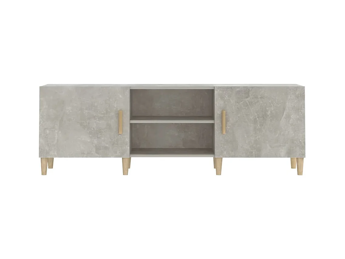 Padborg  Mueble de TV madera contrachapada gris hormigón 150x30x50 cm