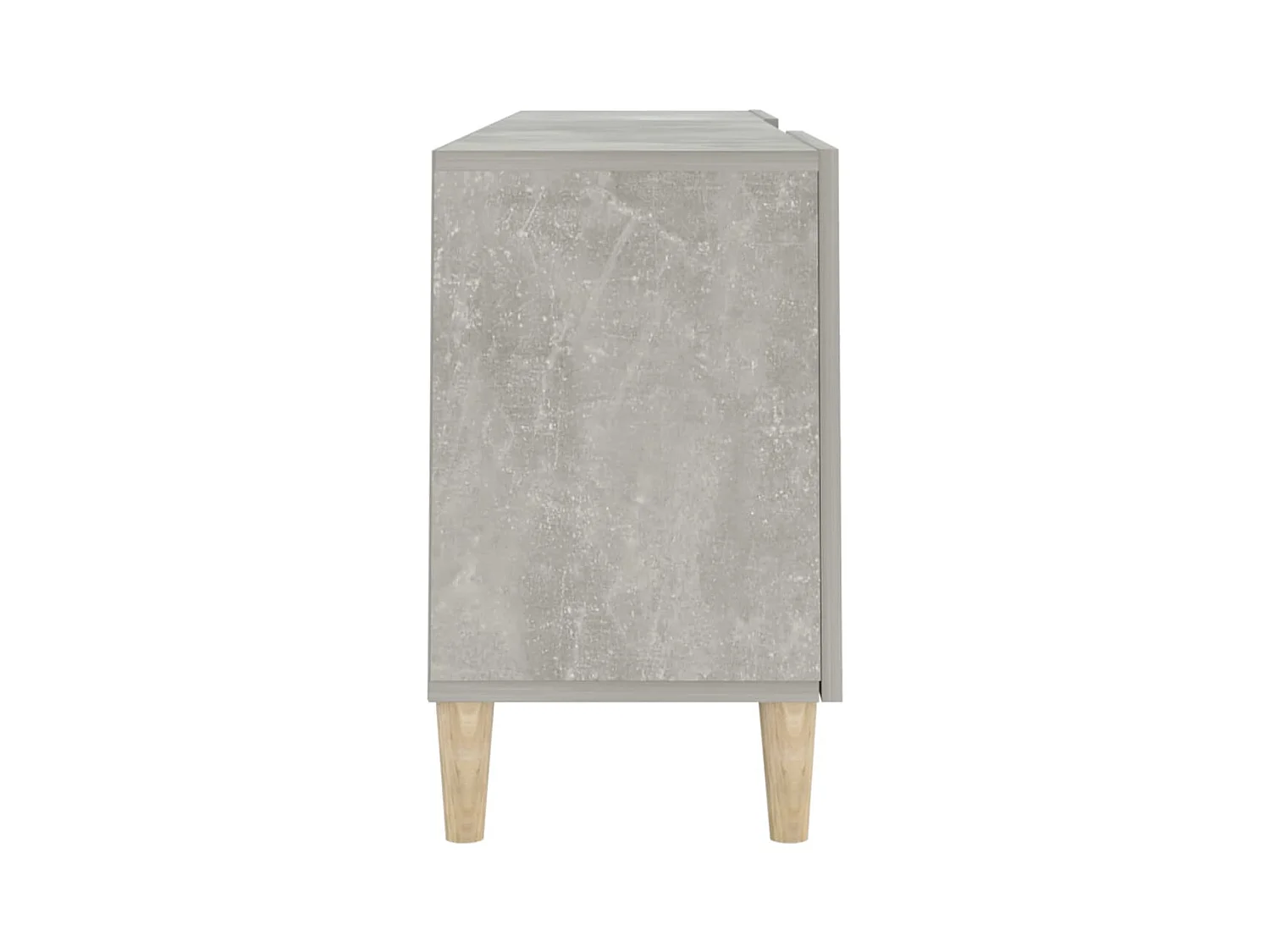 Padborg  Mueble de TV madera contrachapada gris hormigón 150x30x50 cm