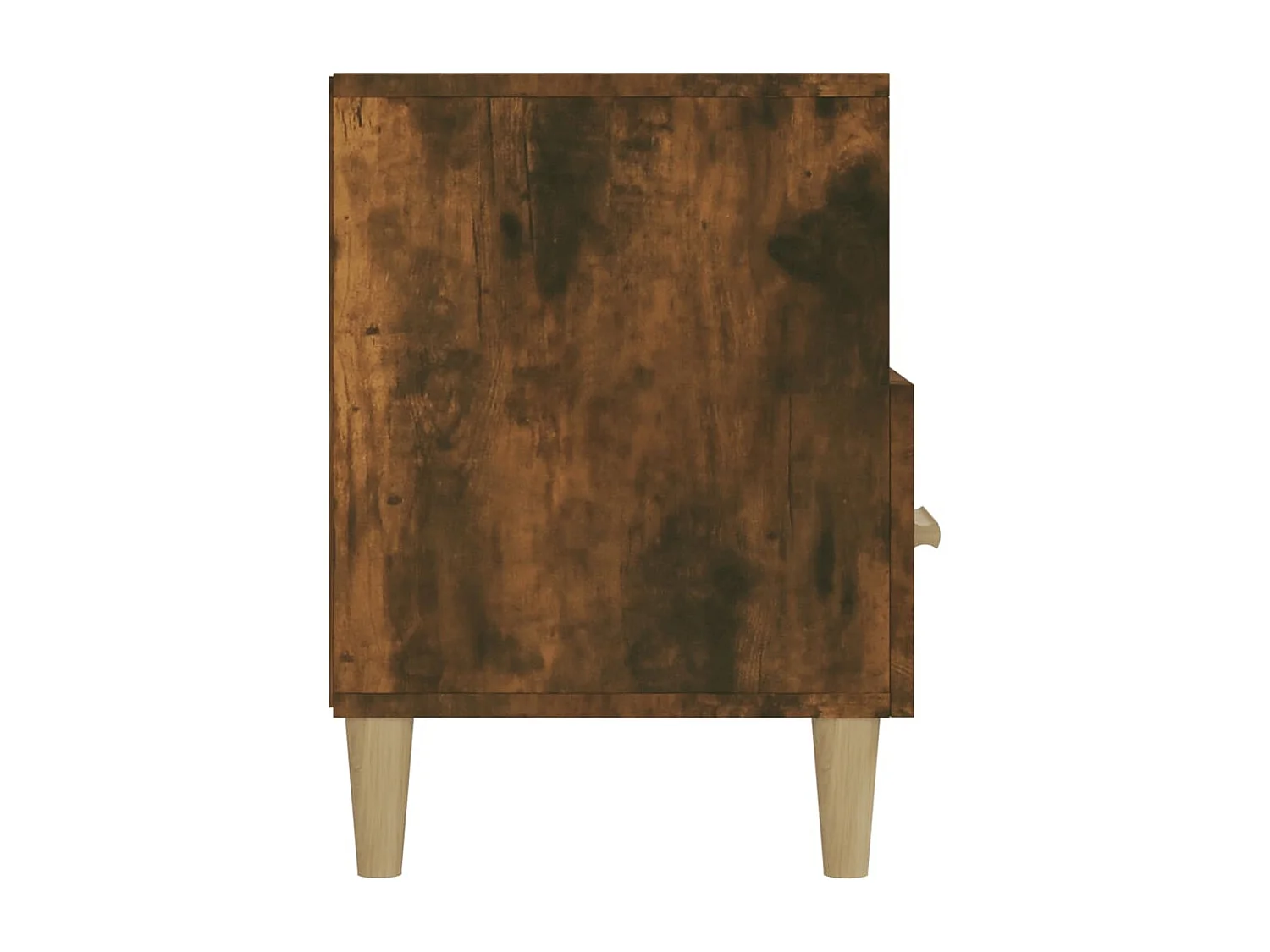 Sophie-Françoise  Meuble TV Chêne fumé 102x36x50 cm Bois d'ingénierie