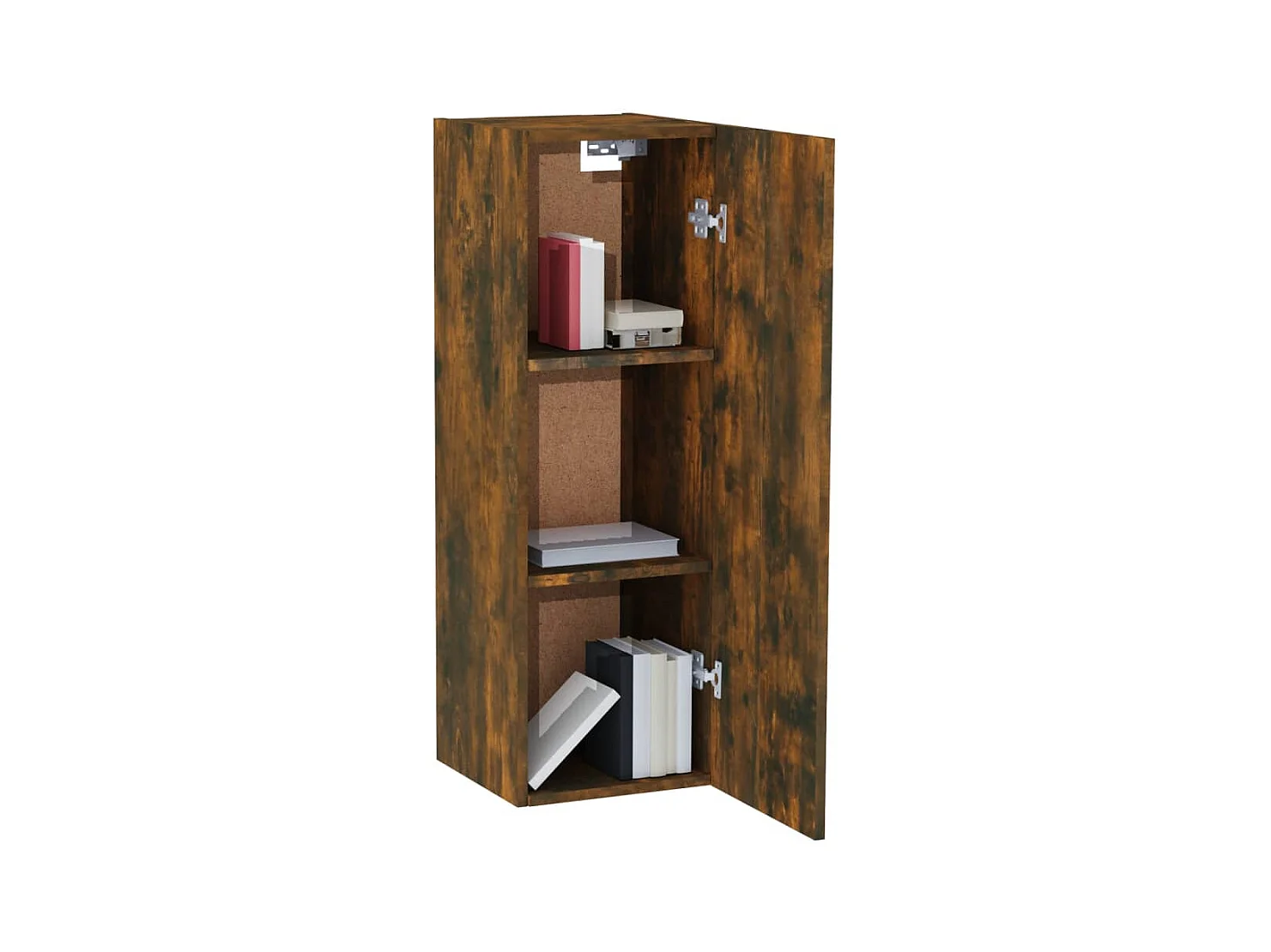 Hoeselt  Meubles TV 2 pcs Chêne fumé 30,5x30x90 cm Bois d'ingénierie