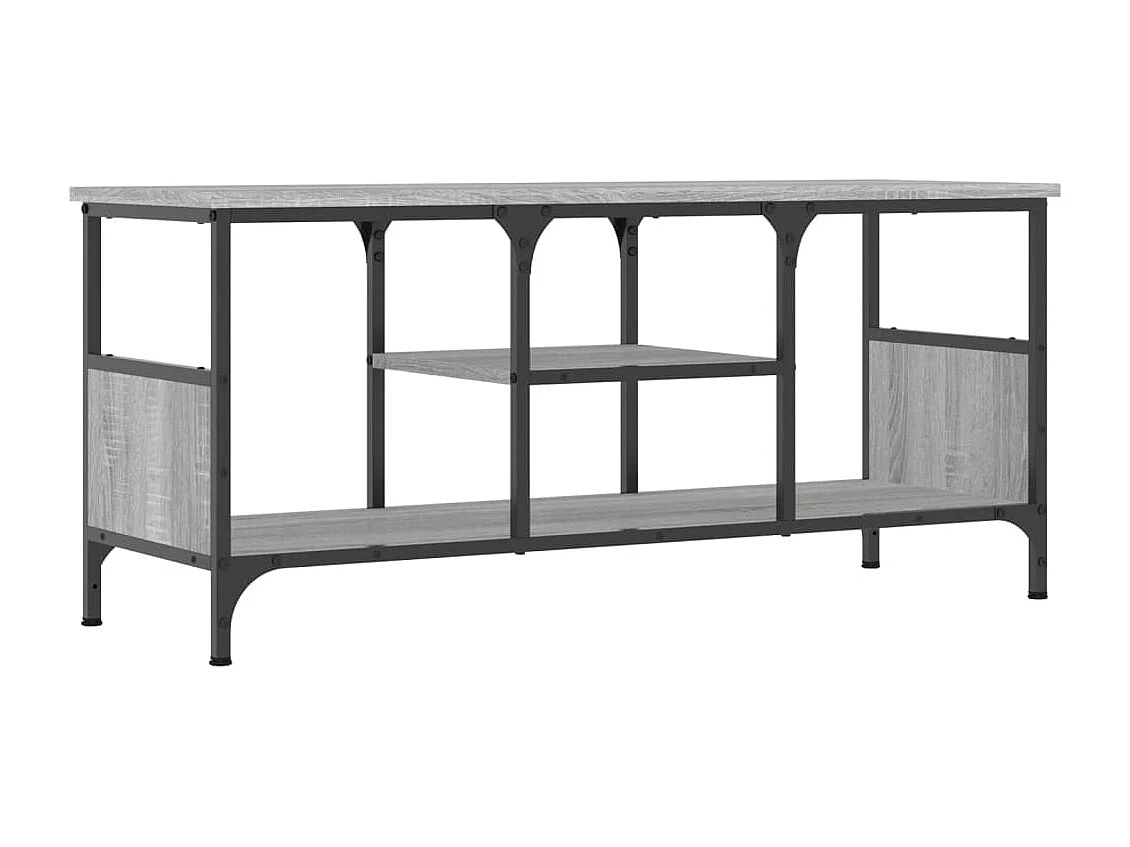Numa  Mueble TV erro y madera contrachapada gris Sonoma 100x35x45cm