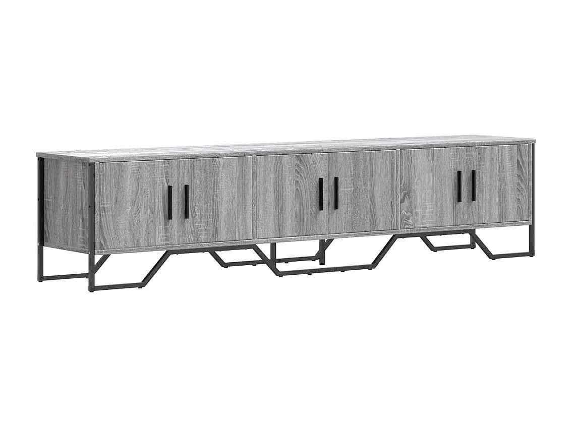 Nouria  Mueble de TV madera de ingeniería gris Sonoma 180x34x41 cm