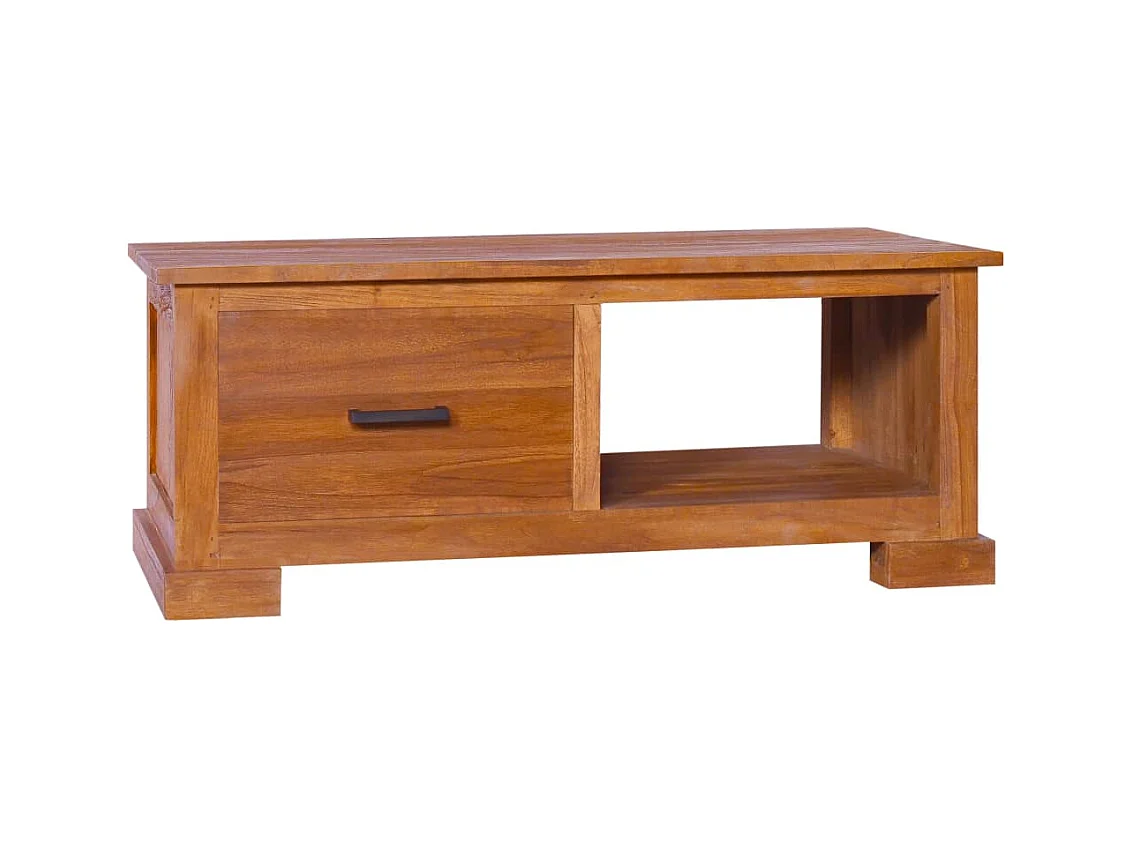 Garden Furniture -  Meuble TV 90x50x37 cm Bois de teck massif