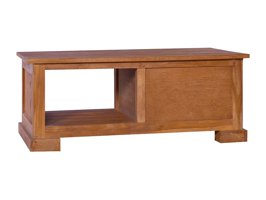 Garden Furniture -  Meuble TV 90x50x37 cm Bois de teck massif