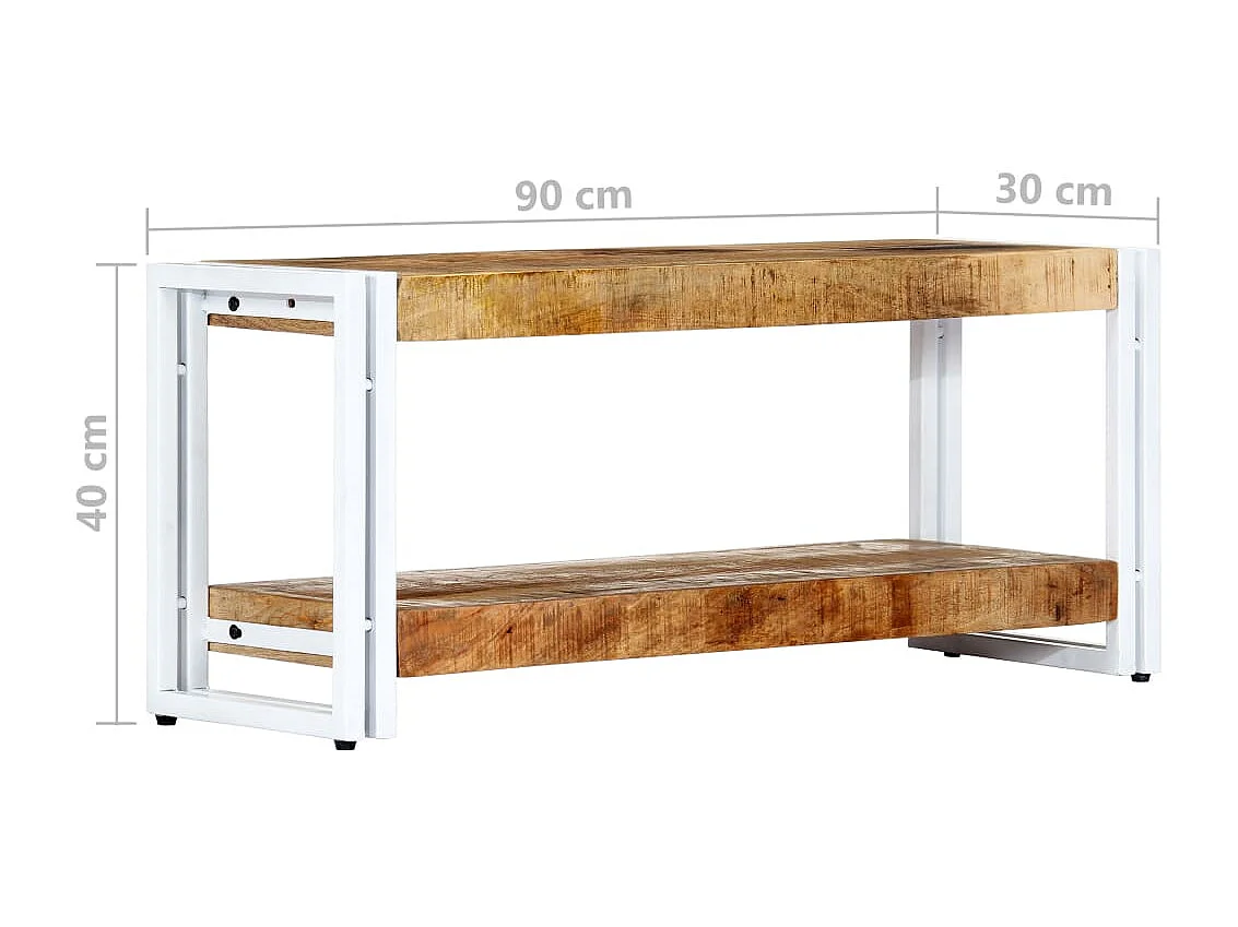 Clearfield  Tv-meubel 90x30x40 cm massief mangohout