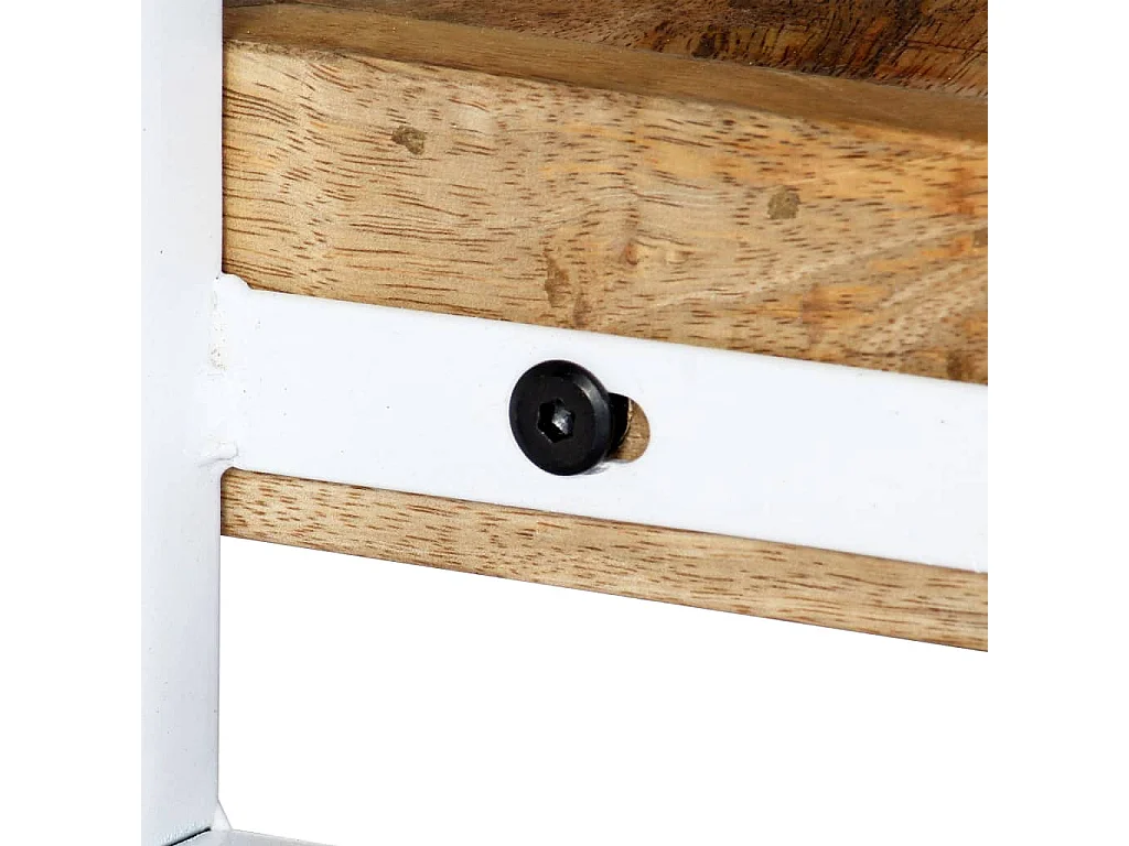 Clearfield  Meuble TV 90x30x40 cm Bois massif de manguier