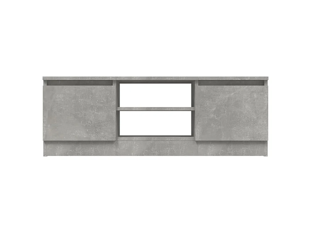Eugene  Meuble TV avec porte Gris béton 102x30x36 cm