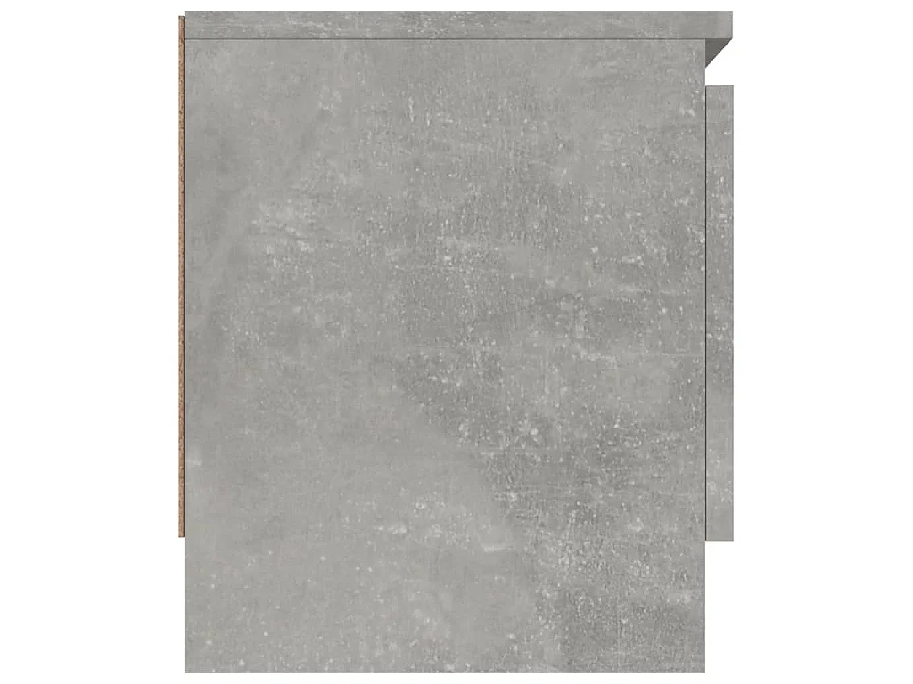 Eugene  Meuble TV avec porte Gris béton 102x30x36 cm