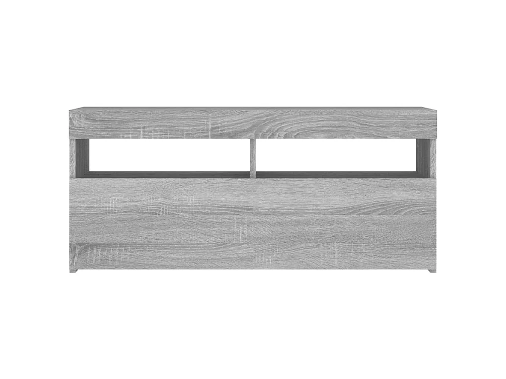 Ilion  Meuble TV avec lumières LED Sonoma gris 90x35x40 cm
