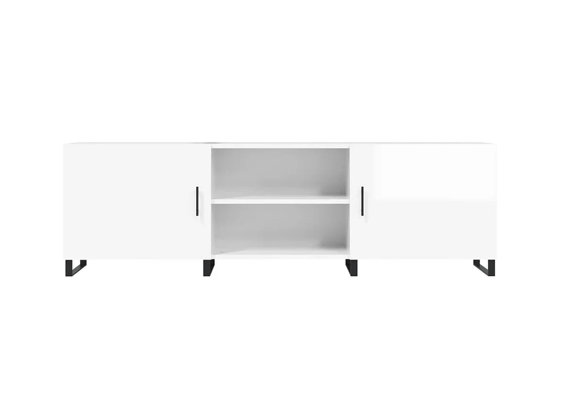 Astrid Helene  Tv-meubel 150x30x50 cm bewerkt hout hoogglans wit