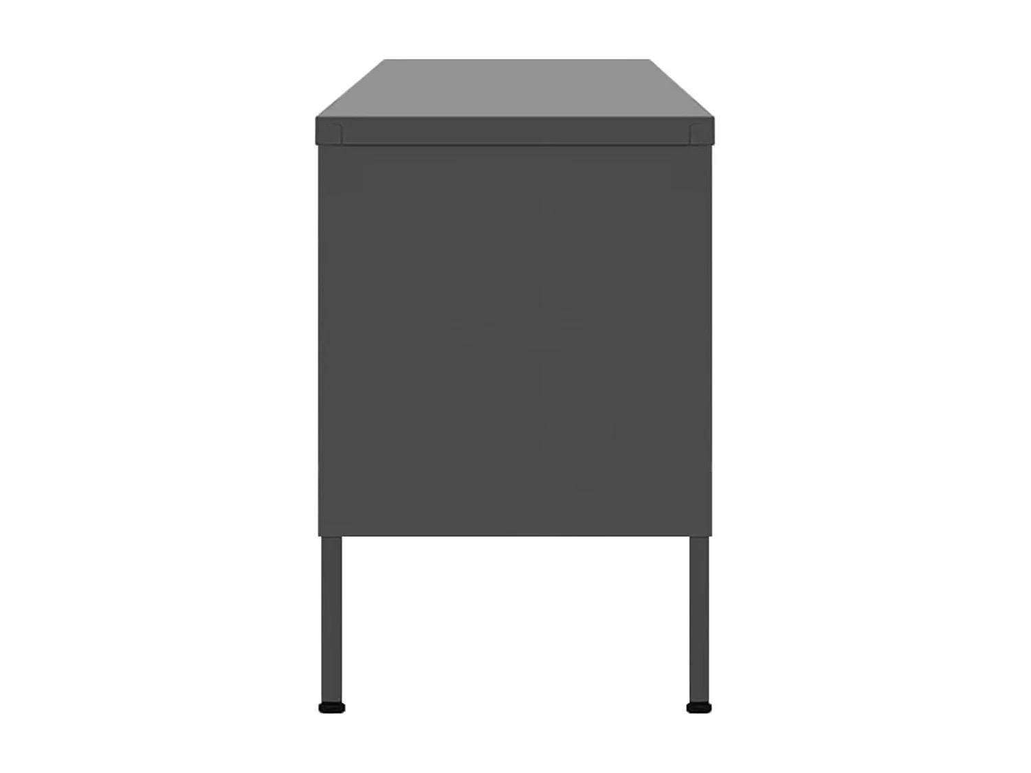 Jennica  Mueble para TV de acero gris antracita 105x35x50 cm
