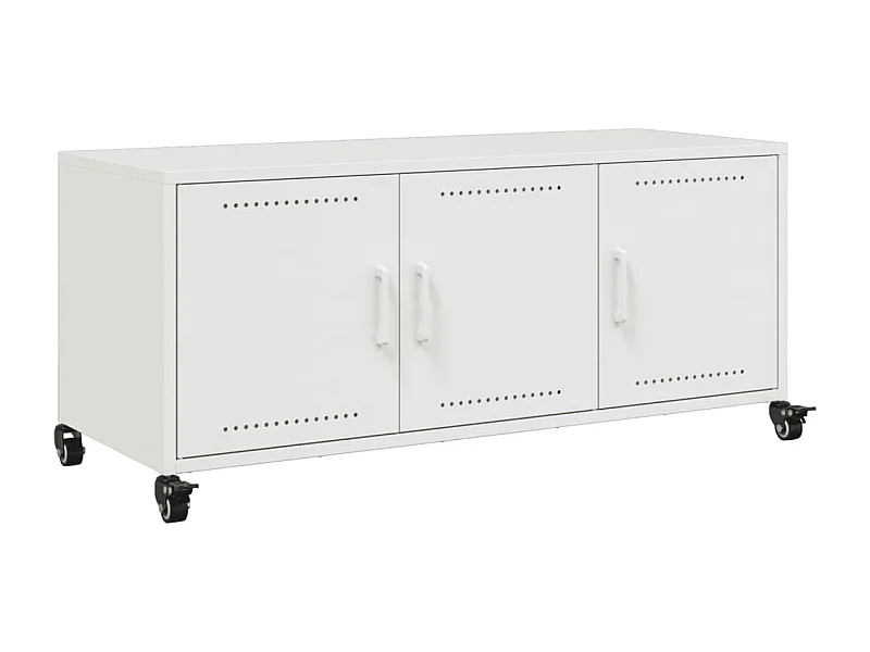 Tours  Tv-meubel 100,5x39x43,5 cm staal wit