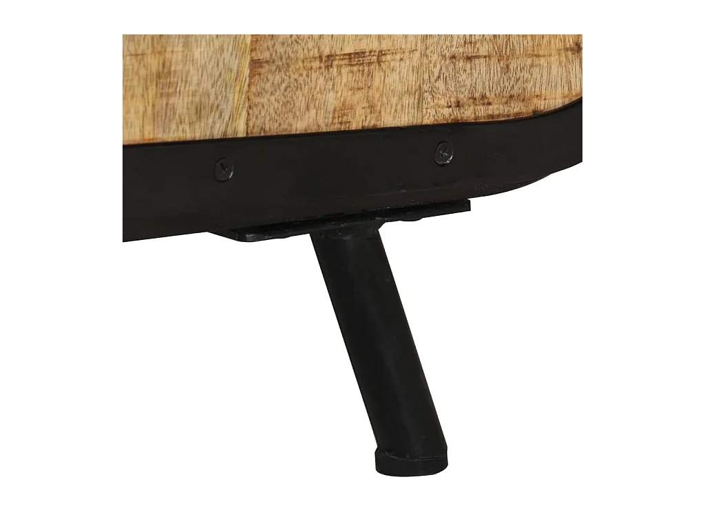 Simone Matteo  Meuble TV 110x30x45 cm Bois de manguier brut