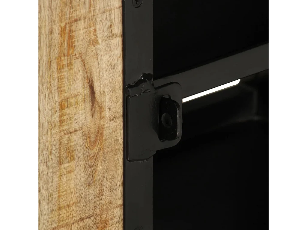 Simone Matteo  Meuble TV 110x30x45 cm Bois de manguier brut