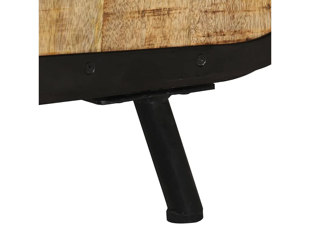 Simone Matteo  Meuble TV 110x30x45 cm Bois de manguier brut