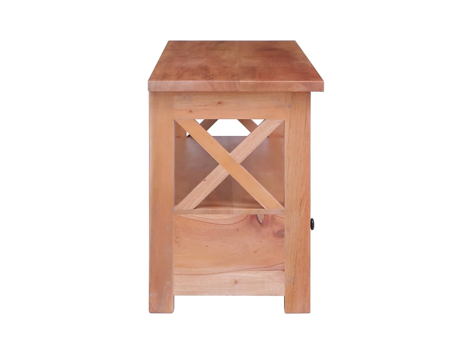 Tamaqua  Meuble TV 115x30x40 cm Bois d'acajou massif