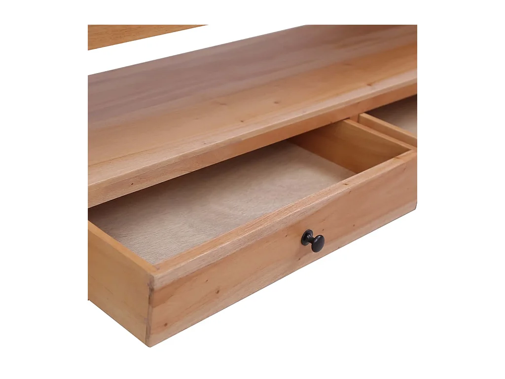 Tamaqua  Meuble TV 115x30x40 cm Bois d'acajou massif