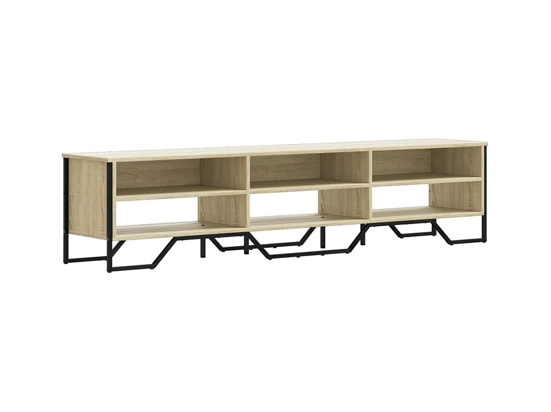 Zylar  Meuble TV chêne sonoma 180x34x41 cm bois d'ingénierie