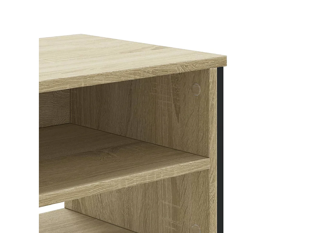 Zylar  Meuble TV chêne sonoma 180x34x41 cm bois d'ingénierie