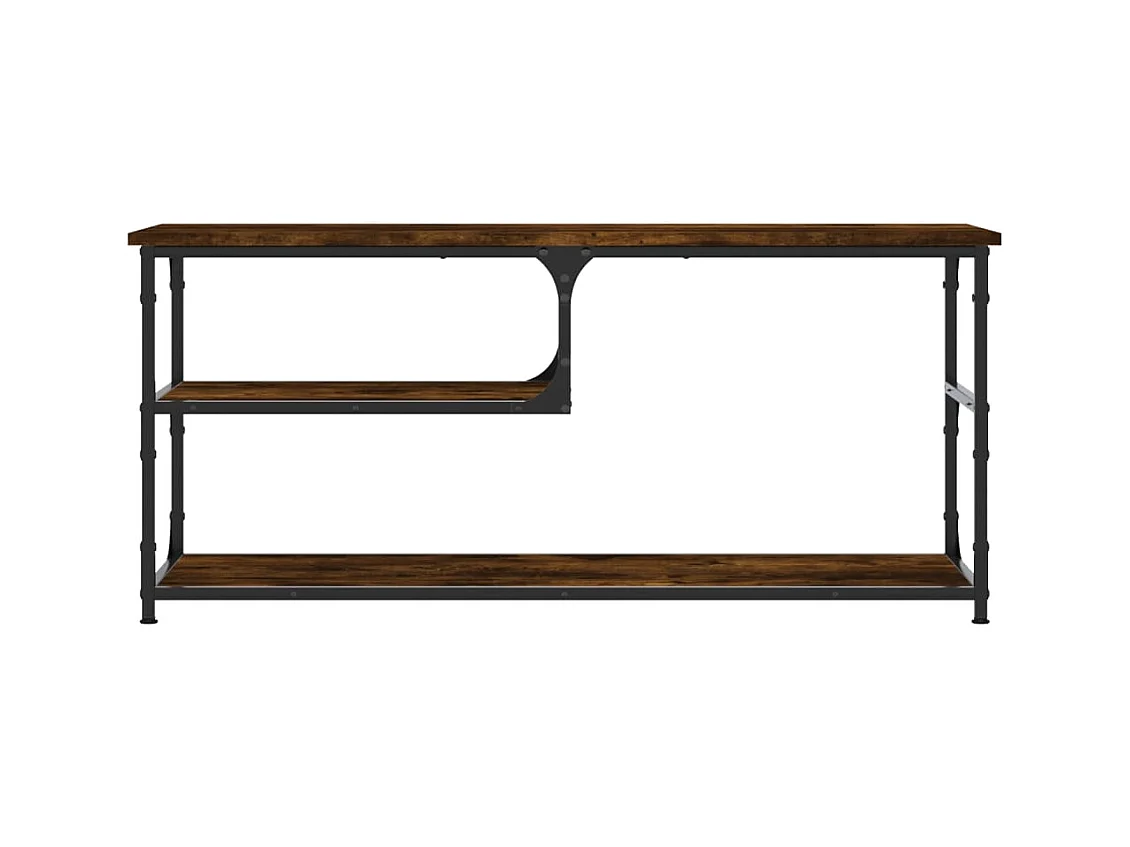 Leonard  Tv-meubel 103x38x46,5 cm bewerkt hout staal gerookt eikenkleur