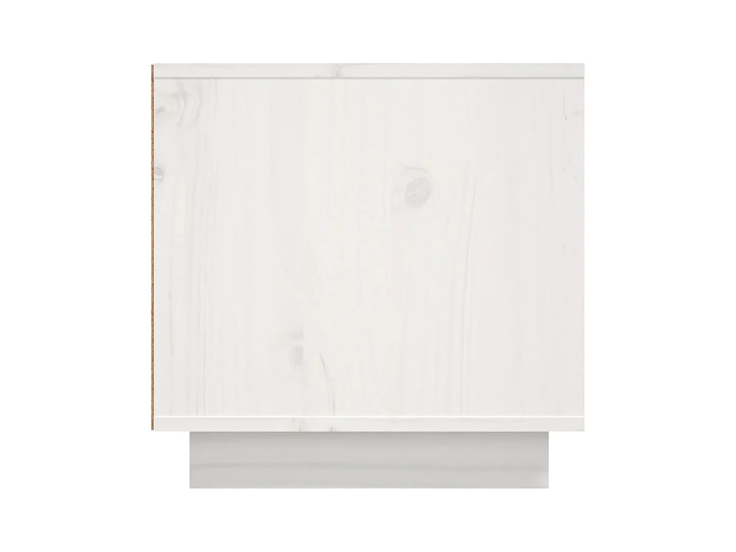 Renira  Meuble TV Blanc 156x40x40 cm Bois de pin massif