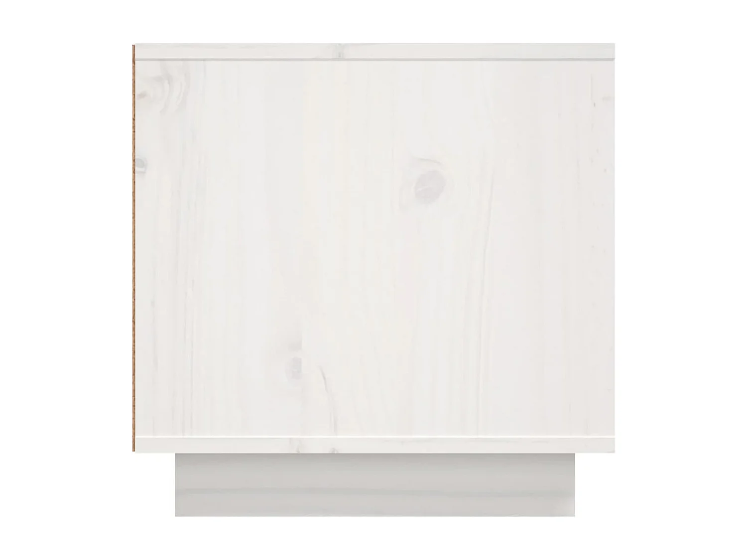Renira  Meuble TV Blanc 156x40x40 cm Bois de pin massif