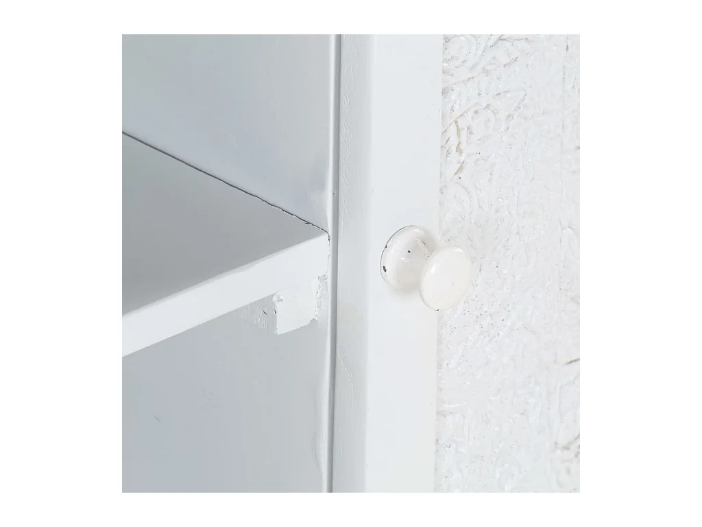 Garden Furniture -  Tv-meubel 115x30x46 cm massief mangohout wit