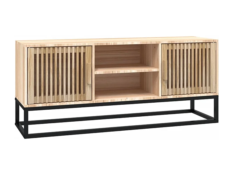 Yelara  Meuble TV 105x30x45 cm bois d'ingénierie et fer