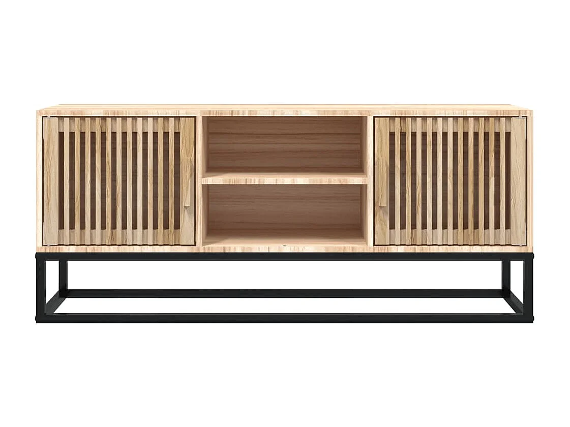 Yelara  Mueble de TV erro y madera contrachapada 105x30x45 cm