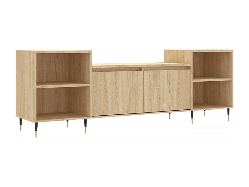 Malik Blake  Meuble TV Chêne sonoma 160x35x55 cm Bois d'ingénierie