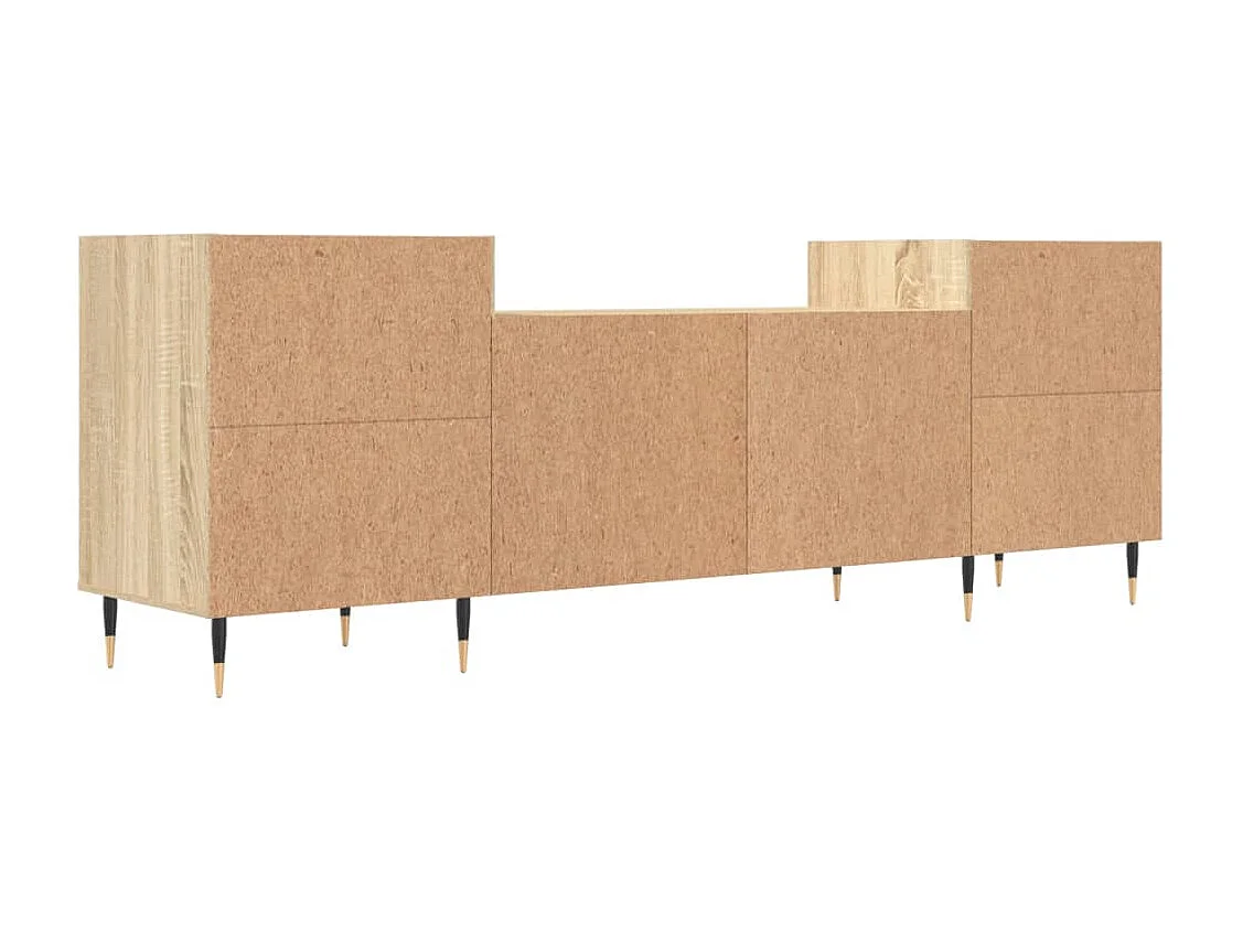 Malik Blake  Meuble TV Chêne sonoma 160x35x55 cm Bois d'ingénierie
