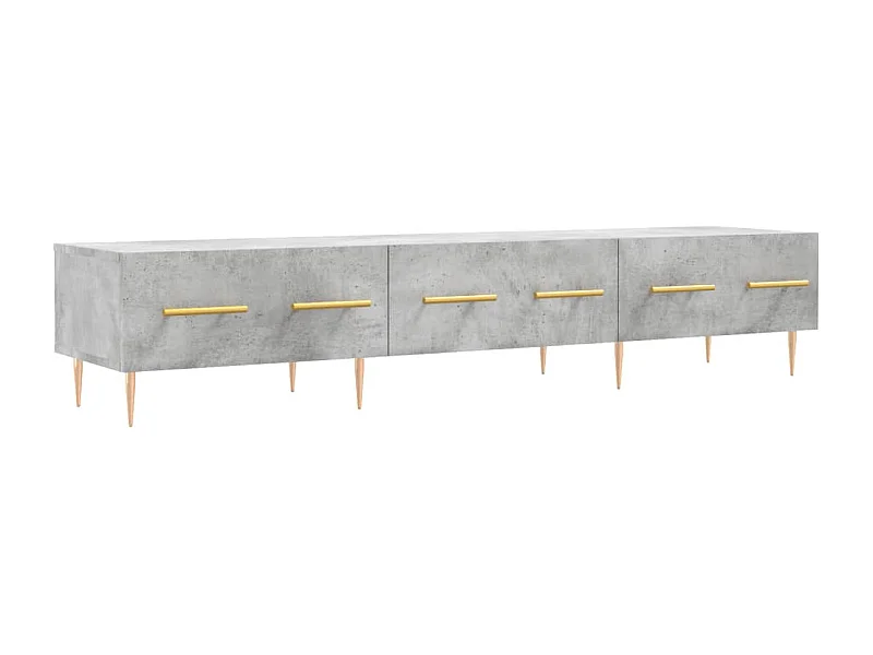 Sidney  Mueble para TV madera de ingeniería gris hormigón 150x36x30 cm