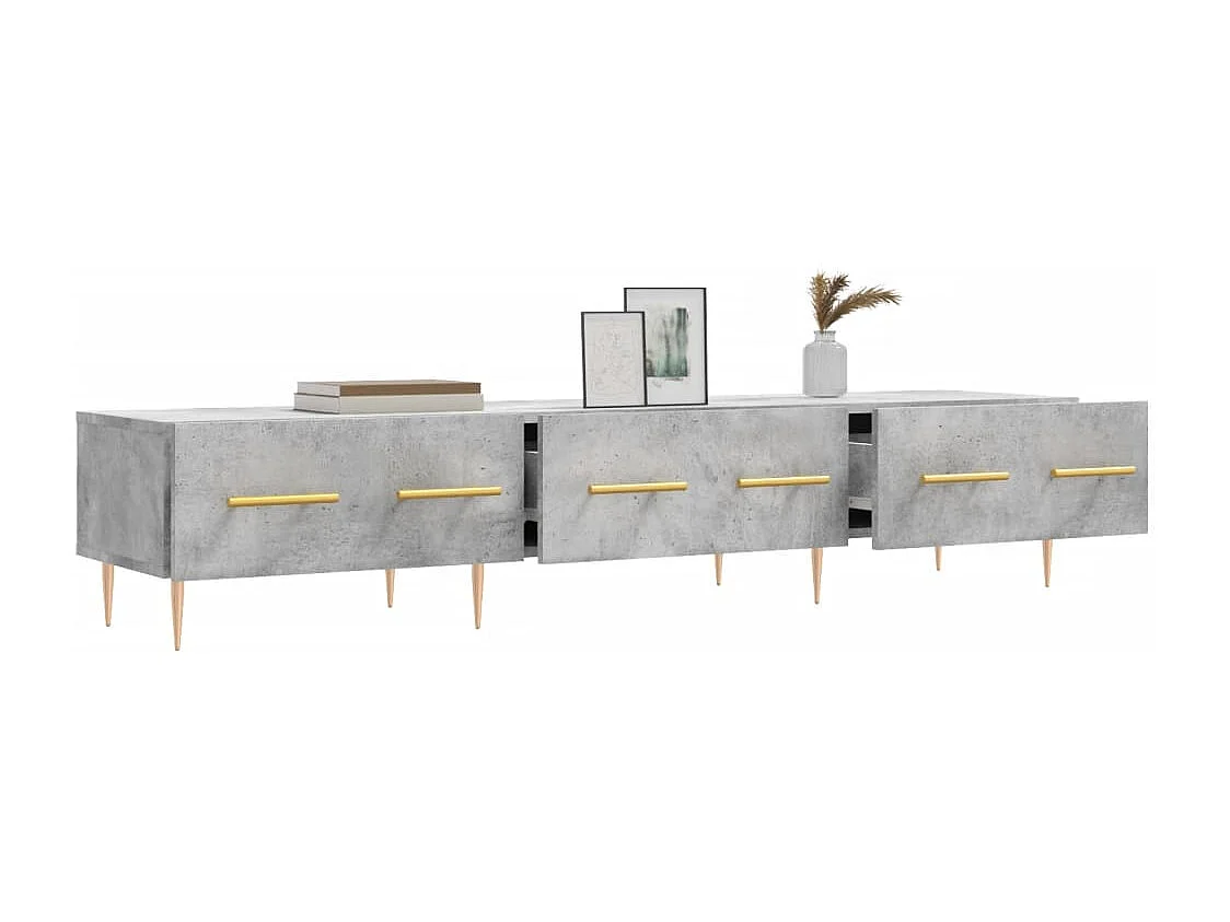 Sidney  Tv-meubel 150x36x30 cm bewerkt hout betongrijs