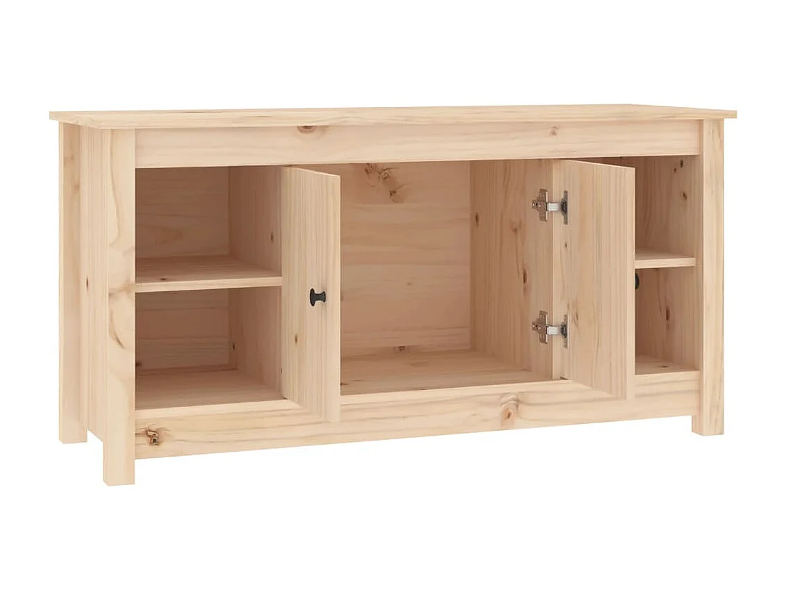 Forest City  Meuble TV 103x36,5x52 cm Bois de pin massif