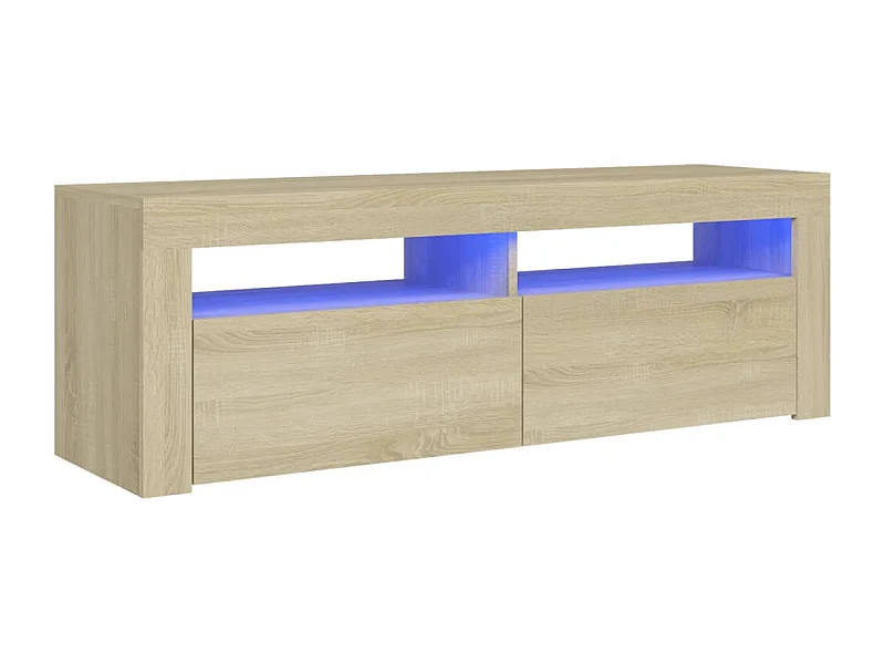 Afet  Tv-meubel met LED-verlichting 120x35x40 cm sonoma eikenkleurig