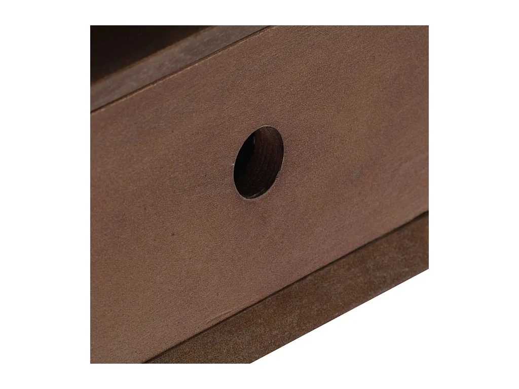 Garden Furniture -  Mueble para TV de madera maciza de acacia 110x35x50 cm