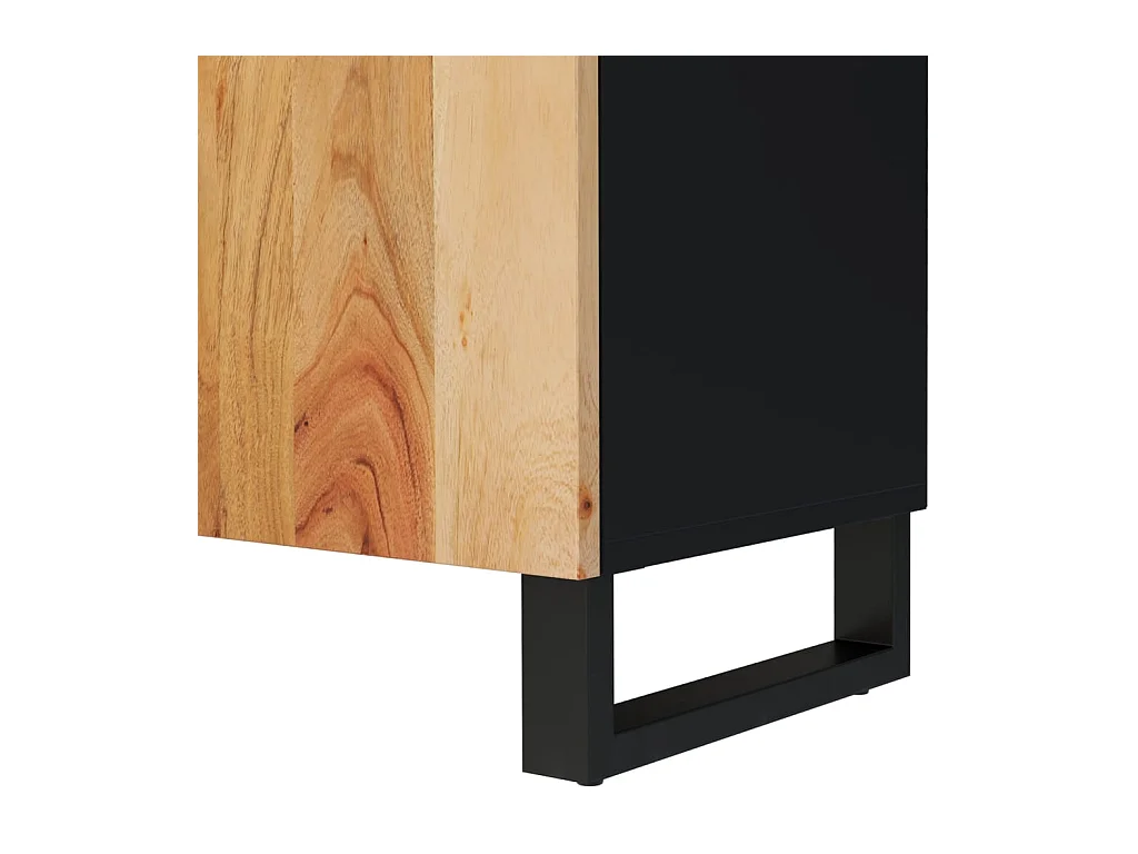 Invar  Mueble de TV madera acacia y madera contrachapada 105x33,5x46cm