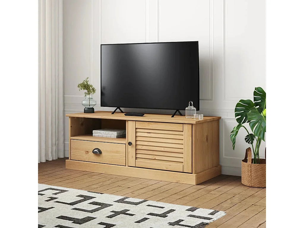 Sylna  Meuble TV VIGO 106x40x40 cm bois massif de pin