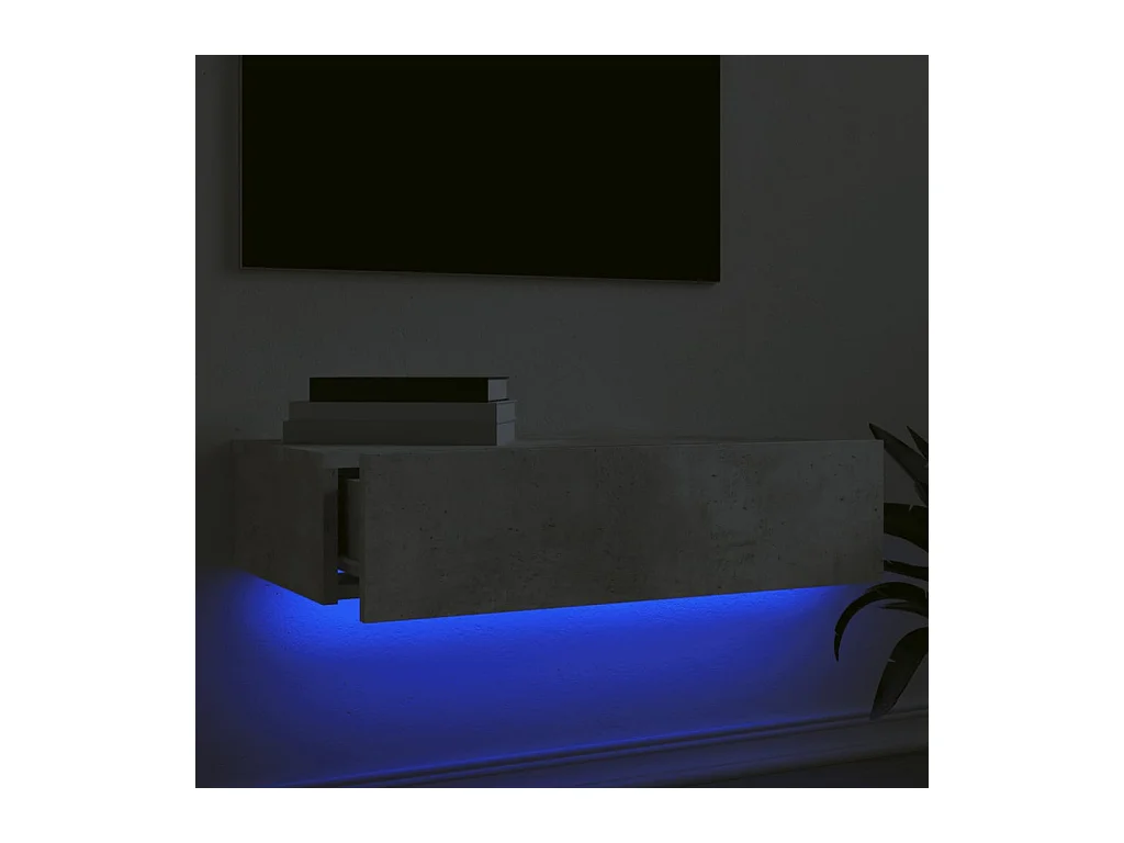 Felizia  Tv-meubel met LED-verlichting 60x35x15,5 cm betongrijs