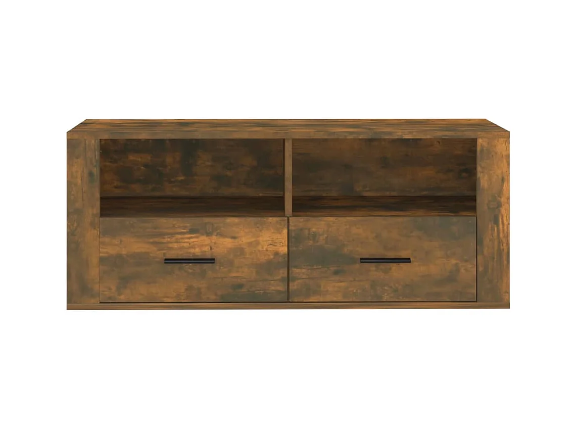 Monster  Mueble para TV madera contrachapada roble ahumado 100x35x40 cm