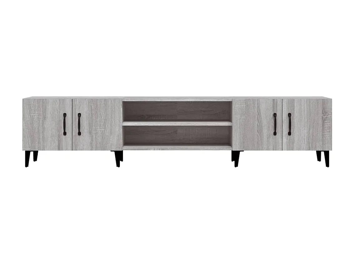 Odette  Mueble para TV madera contrachapada gris Sonoma 180x31,5x40 cm