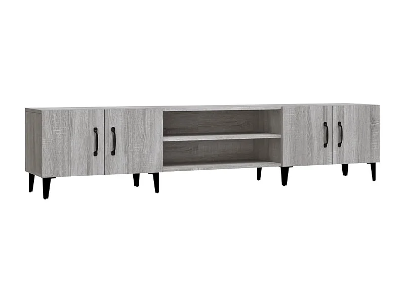 Odette  Mueble para TV madera contrachapada gris Sonoma 180x31,5x40 cm