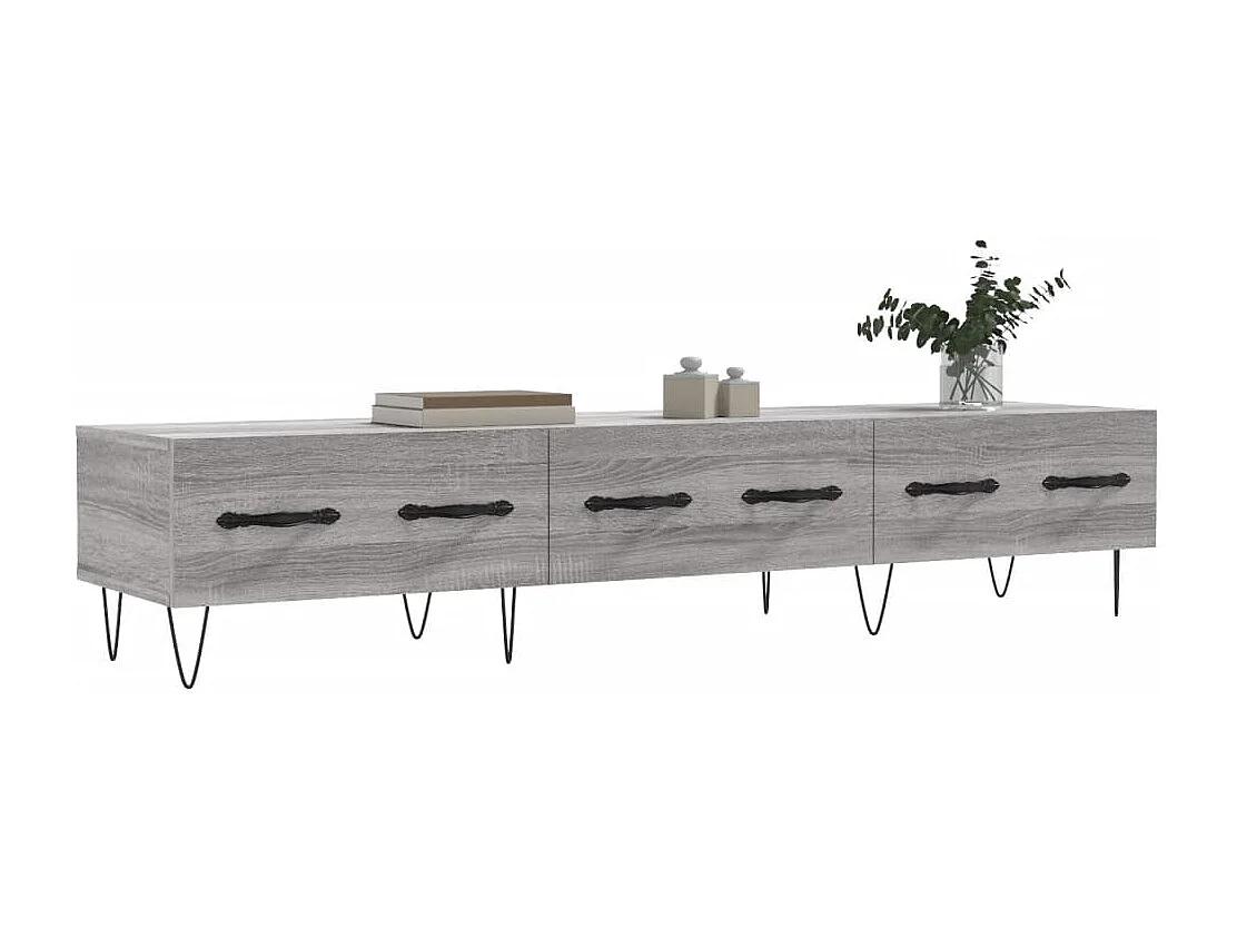 Eilve  Tv-meubel 150x36x30 cm bewerkt hout grijs sonoma eikenkleurig