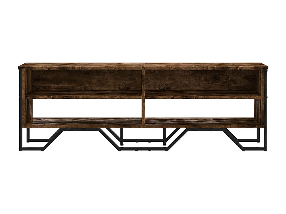 Zylar  Mueble de TV madera de ingeniería roble ahumado 122x34x41 cm