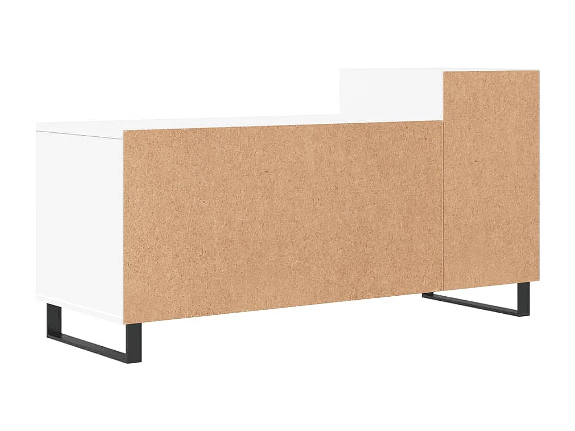 Pelkosenniemi  Meuble TV Blanc 100x35x55 cm Bois d'ingénierie