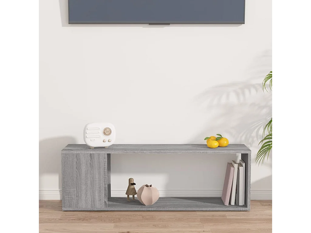 Norman  Meuble TV Sonoma gris 100x24x32 cm Bois d'ingénierie
