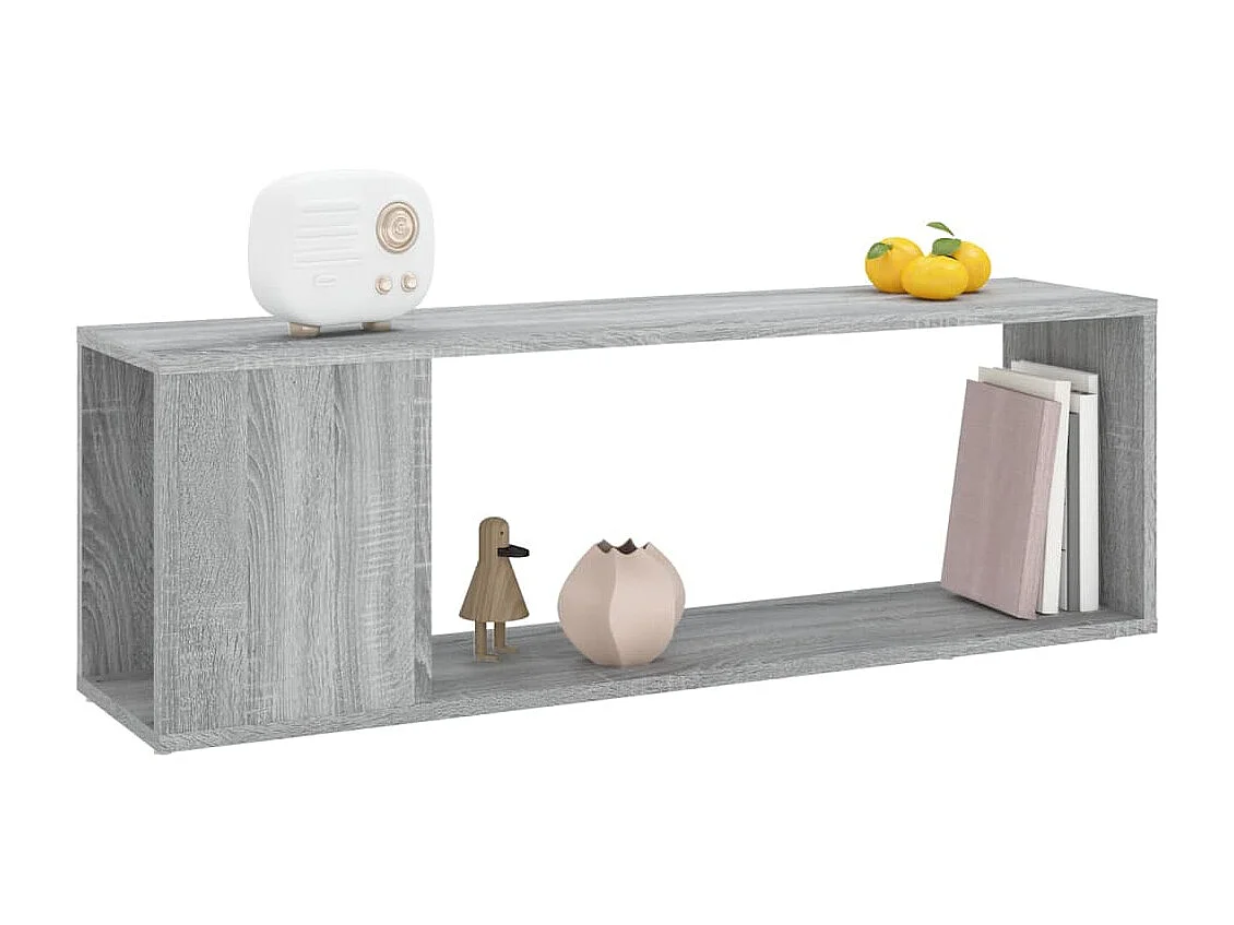 Norman  Meuble TV Sonoma gris 100x24x32 cm Bois d'ingénierie