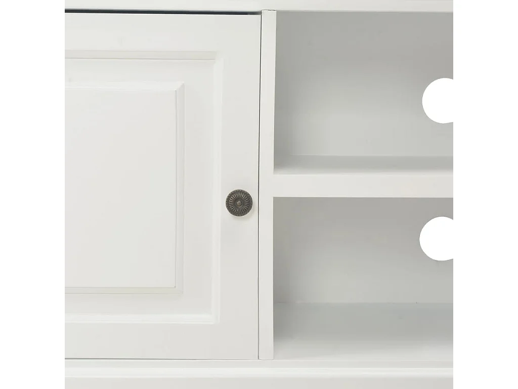 Ralf  Meuble TV Blanc 90x30x40 cm Bois